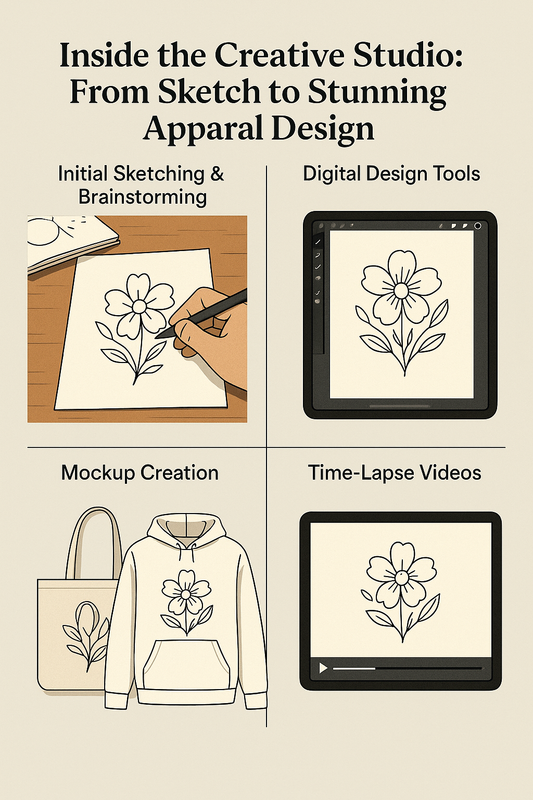 Inside the Creative Studio: From Sketch to Stunning Apparel Design